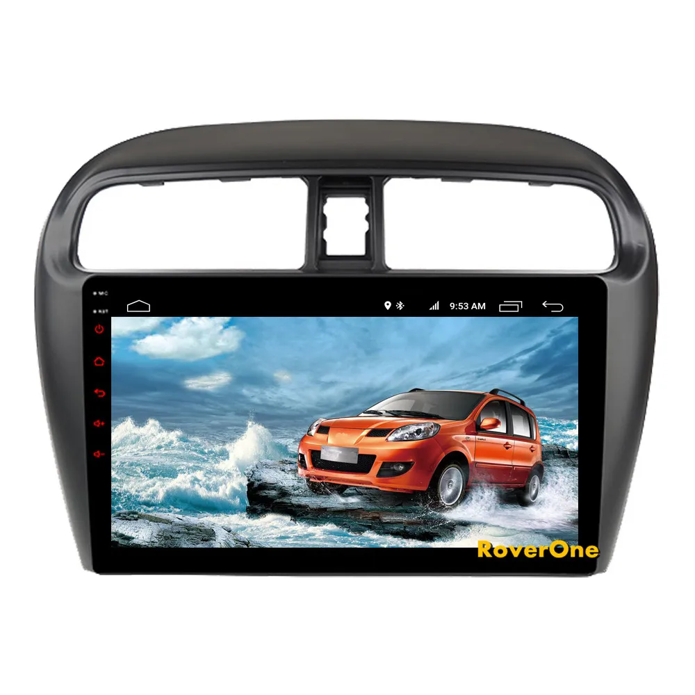 Top RoverOne Car Multimedia Player For Mitsubishi Mirage GT G4 2014 Android 9.0 Autoradio Bluetooth Radio Stereo GPS Navigation DSP 9