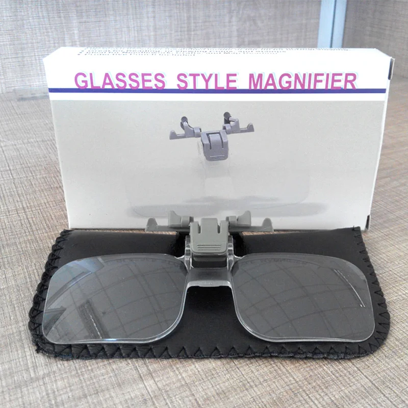 Light weight Glasses Style Magnifier 2x Pmma Acrylic Magnifying Glass