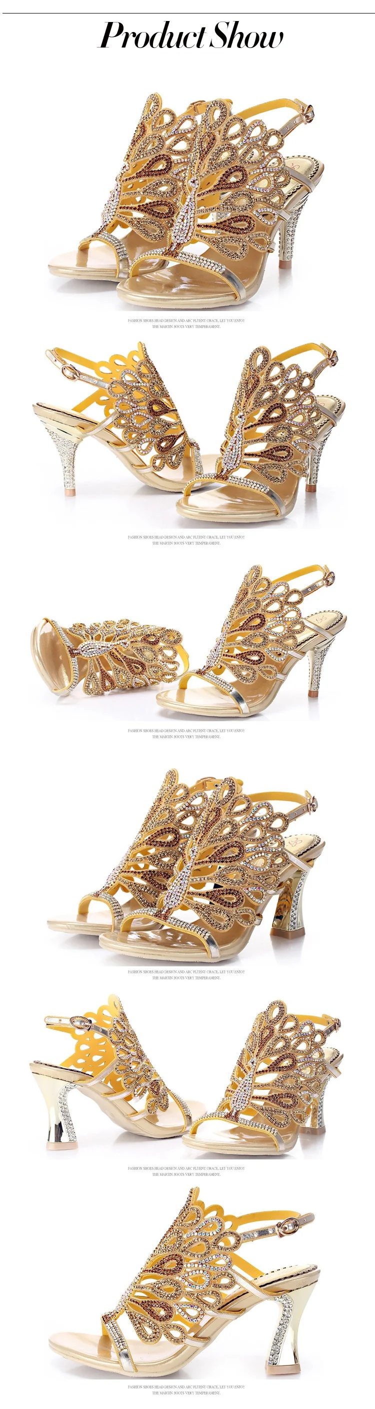 G-sparrow 2018 New Women Genuine Leather Fashion Stiletto High Heel Shoes Sexy Rhinestone Wedding Evening Sandals Big Size 117