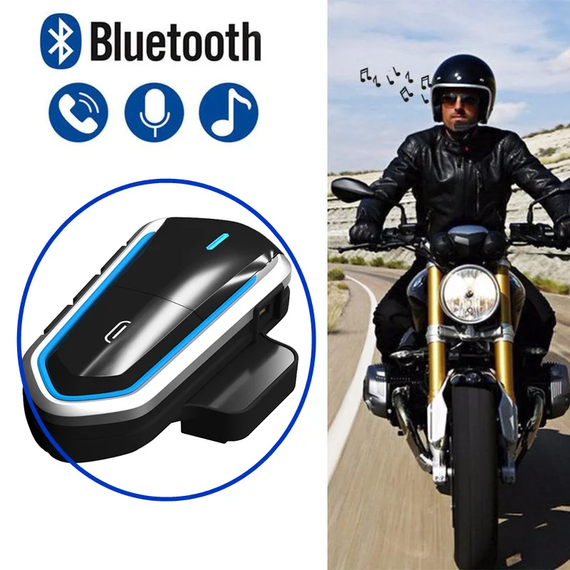 

Motorcycle Bluetooth Helmet Headsets Wireless intercomunicador Intercom BT Interphone FM Radio Music Wireless Stereo Earphone