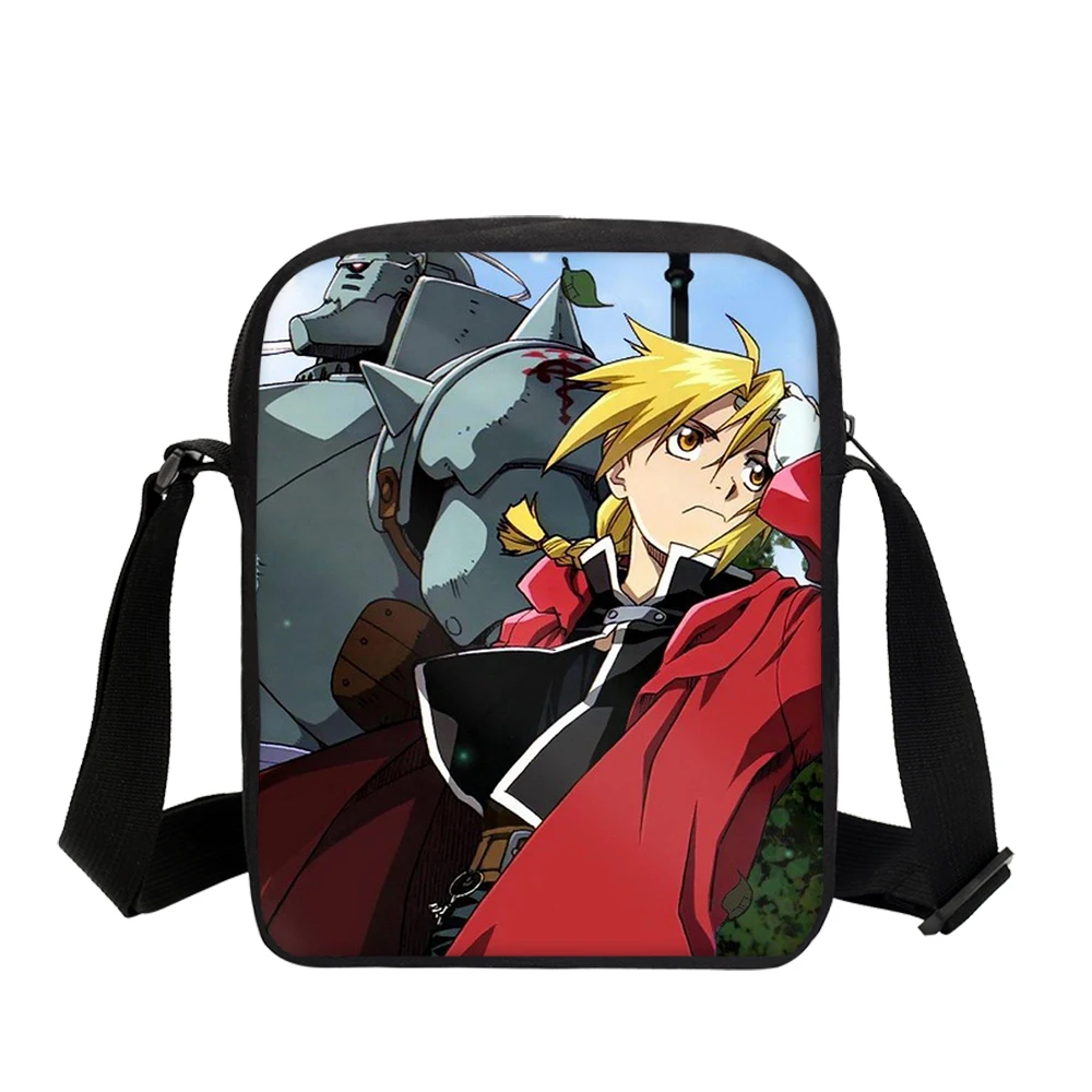 VEEVANV Fashion Anime Fullmetal Alchemist Prints Crossbody Bags For