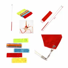 1 м шт. 6 м тренажерный зал танцевальная Лента Stick книги по искусству художественной гимнастики лента для художественной гимнастики скручивания стержень