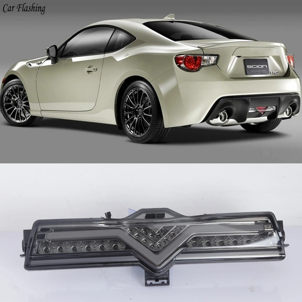 

Car flashing 1PCS LED Rear Fog Light Assembly Kit For Subaru BRZ Scion FR-S Toyota GT86 Tail Brake Reverse lamp Tail Rear lamp