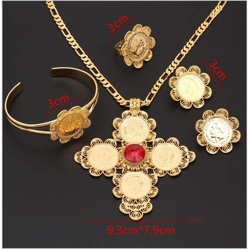 

New Heavy Top grade Wedding pendant bangle ring earrings Sets 14 k Solid Gold Finish CZ Bridal Romantic Jewelry for Women