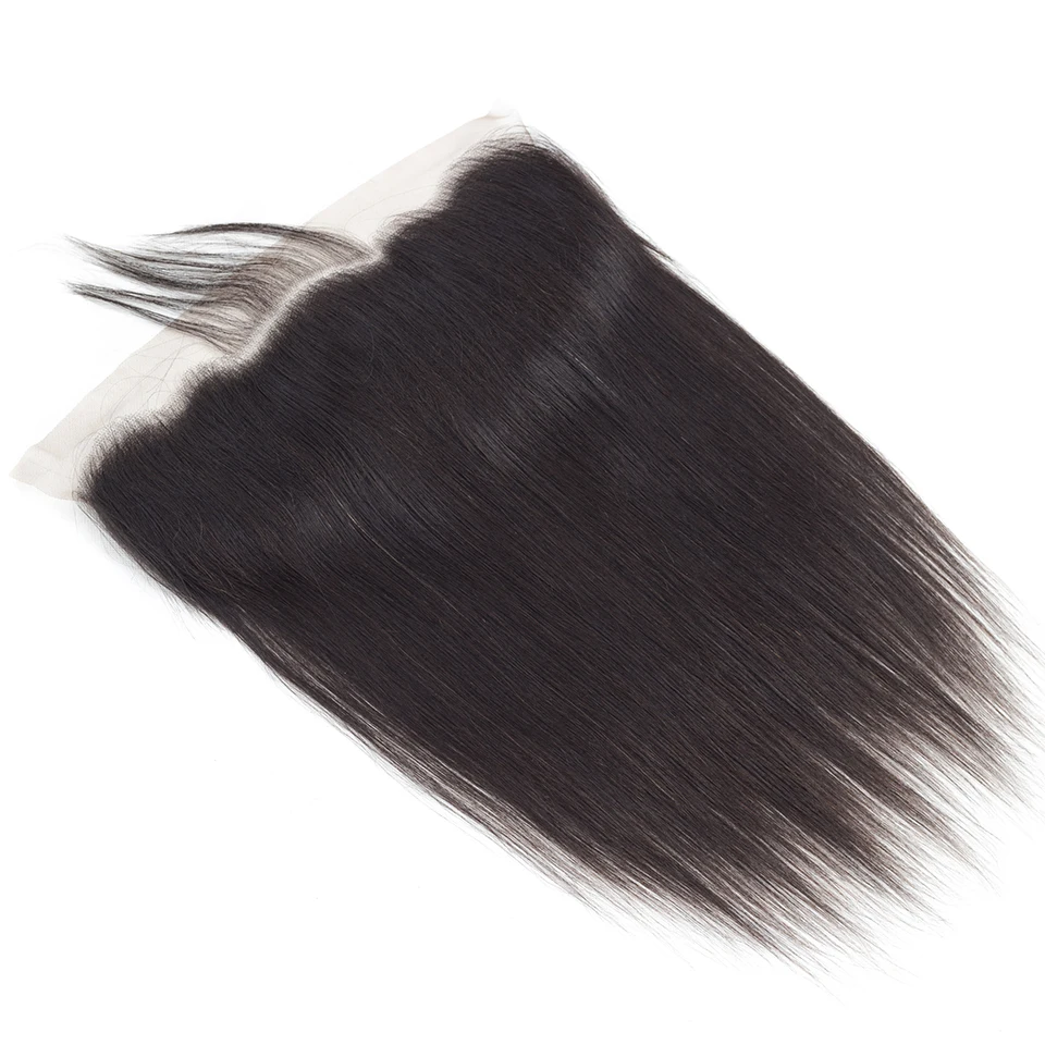 QueenLike продукты перуанские кружева фронтальное Закрытие с пучками человеческих волос не Remy 3 4 прямые пучки волос с фронтальной