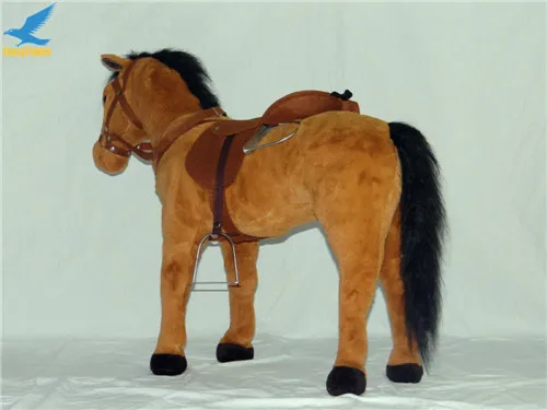 Fancytrader 32''  82cm Large Soft Stuffed Plush Simulated Animal War Horse Toy, 3 Colors Available, Free Shipping FT50609 (13)