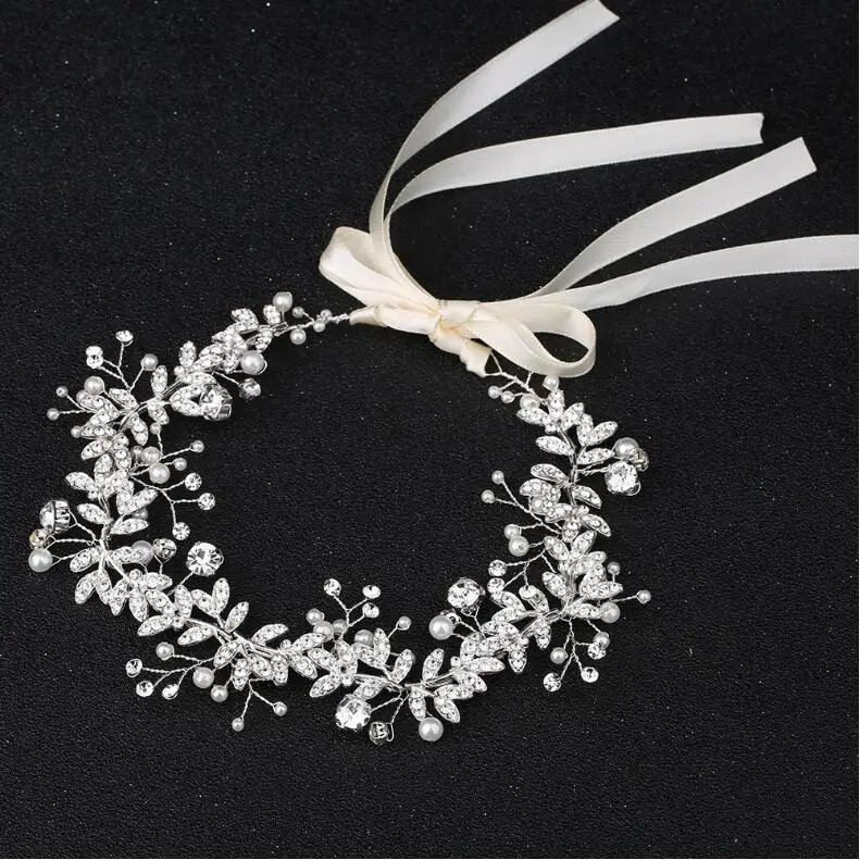 

Bridal jewelry European and American wedding tiara Alloy diamond diamond wedding headband accessories Bridesmaid hair band weddi