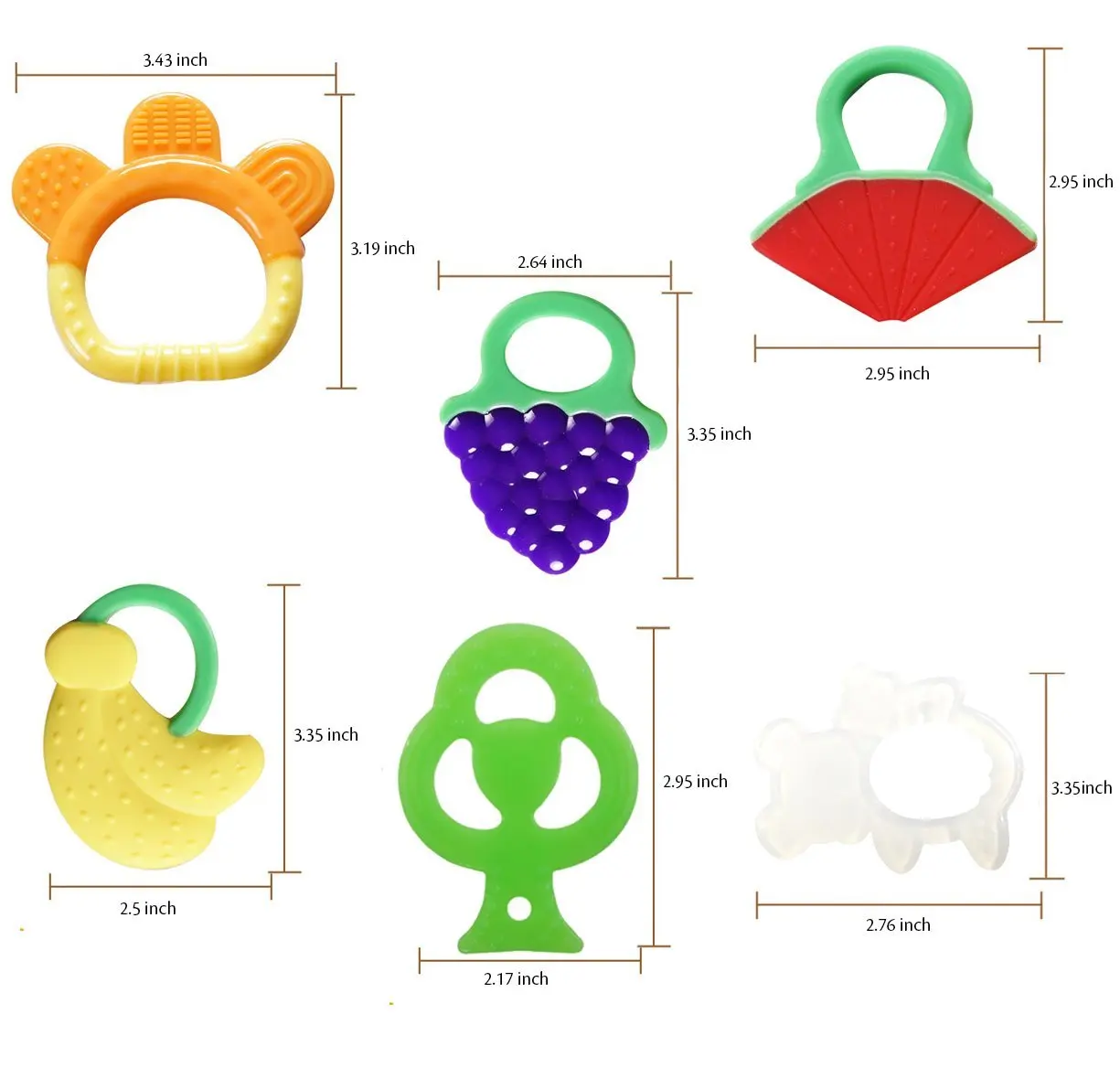 Baby Teething Toys BPA Free Natural Organic Freezer Safe Teether Set for 3 to 12 Months Babies, Infants, Toddlers(7 Pack) Baby Teething Toys BPA Free Natural Organic Freezer Safe Teether Set for 3 to 12 Months Babies, Infants, Toddlers(7 Pack)