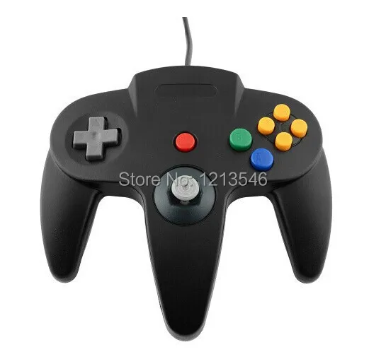 Горячая USB игровой проводной контроллер джойстик игровой джойстик для nintendo N64 PC Черный