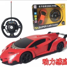 Дистанционное управление автомобили детские игрушки Моделирование свет 1:24 Дистанционное управление автомобиль электрический Гоночная машина модель руль подвеска