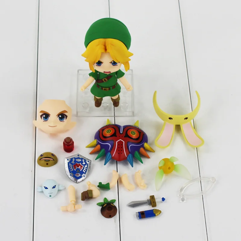 Link Boy фигурка Figma 284 153 Nendoroid 553 413 733-DX 733 Majoras маска 3D череп ребенок окарина модель игрушки - Цвет: Nendoroid 553 in Bag