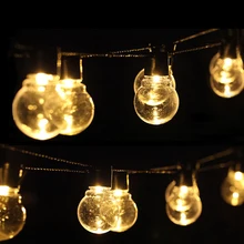 Xsky 6 м 20 светодиодный Сказочный светильник на свадьбу, Рождественский садовый декор, светодиодный глобус, светодиодный светильник-гирлянда s, EU, US, вечерние гирлянды для улицы