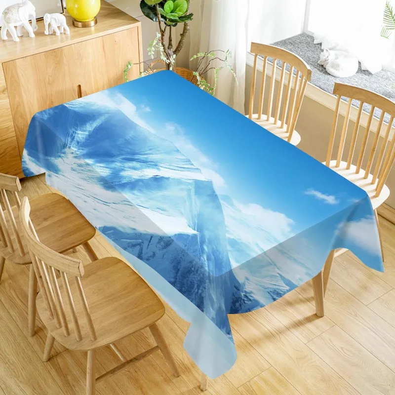 Скатерть голубого неба, плотная, оксфордская, прямоугольная, Скатерть для свадьбы, настраиваемый размер 100X140 см/140X200 см - Цвет: tablecloths 20