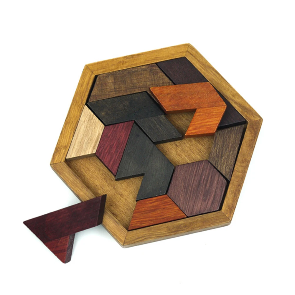 

Children Toy Geometry Wooden Jigsaw Puzzle Tangram Puzzle Made Of Wood Educational Toys for Kids