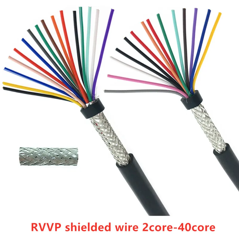 Экранированный кабель 22AWG 20AWG 18AWG 10/12/14/16/20 5 метров из чистой меди RVVP