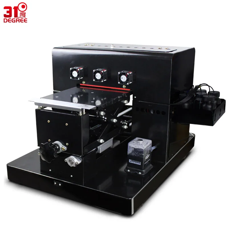  A4 automatic UV With Cylinder Color Inkjet Printer Cup /T Shirt Printing Machine/ 3d Emboss Phone C