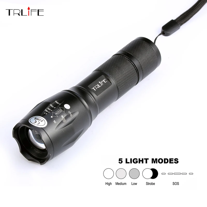High Quality Professional 8000LM L2 T6 LED Flashlight Bright Waterproof
