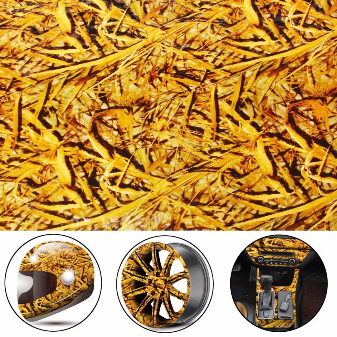 New 100cm Ornate Fallen Leaves PVA Hydrographic Water Transfer Film Printing Hydro Dip