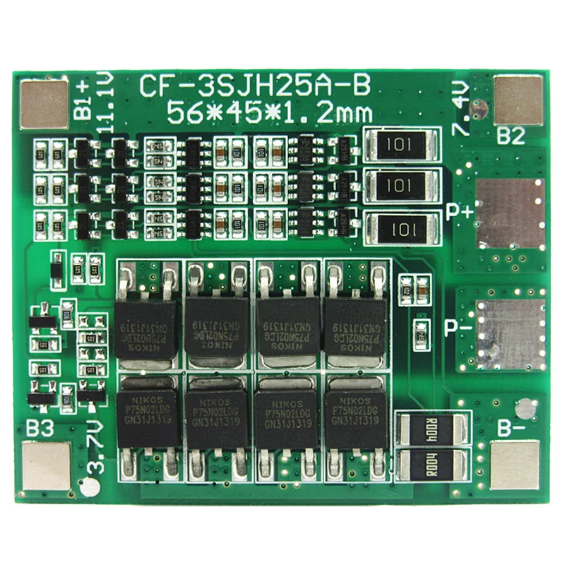  HFES New Three strings of 3 string 12V power tool sprayer 12V lithium battery protection board curr