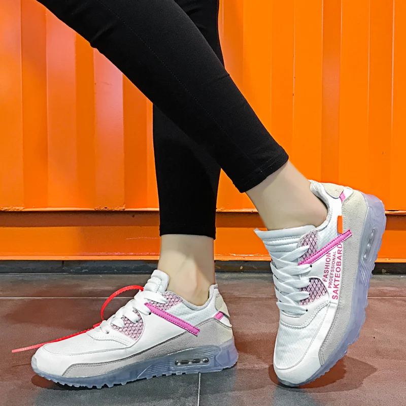 Официальный для мужчин и женщин Air кроссовки дышащие Maxes удобные 90 Off White Forces 1 Подушка кроссовки