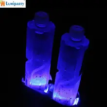 LumiParty 2 шт Солнечный СВЕТОДИОДНЫЙ светильник подстаканник Нижняя накладка коврик Украшение интерьера для всех автомобилей синий/красный/зеленый высокое качество r25