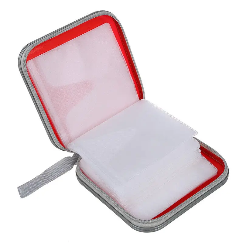 Portable 40 Disc Capacity DVD CD Case for Car Media Storage CD Bag Fabric Square mini Bag DVD Plastic Disc Storage Box
