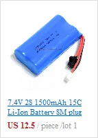 7,4 V 2S 1500mAh 15C литий-ионный аккумулятор SM-3P разъем для радиоуправляемой модели багги автомобиль грузовик Truggy катер