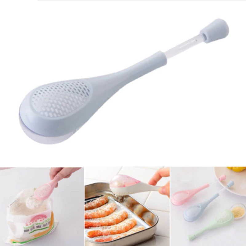 Многофункциональная ложка для приправ с длинной ручкой в японском стиле, ложка для барбекю, перца, соли, фильтр, Креативные кухонные инструменты для специй