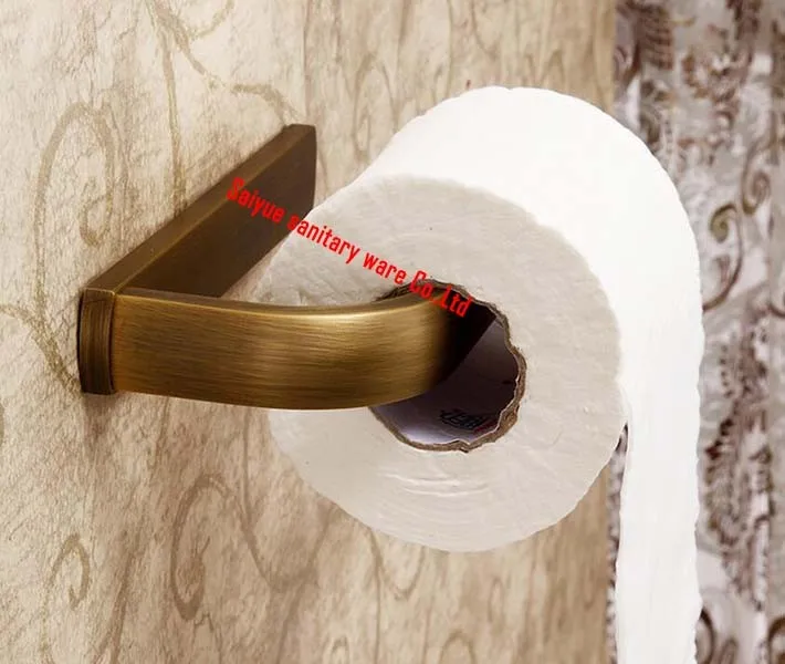 Винтажная античная латунь ванная комната Туалетная бумага держатель полотенца бумажное кольцо