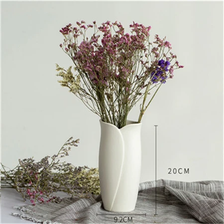 VILEAD 9 стиль керамическая белая ваза декоративная бутылка сушеные цветы креативная Цветочная ваза с орнаментом для дома декоративные аксессуары