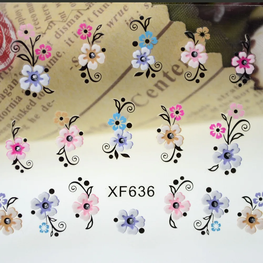 30 hojas pegatinas de uƱas 3d pegatina de belleza para uƱas coloridas flores diseƱo uƱas arte encantos manicura calcomanĆas decoraciones XF627-650 30 hojas pegatinas de uƱas 3d pegatina de belleza para uƱas coloridas flores diseƱo uƱas arte encantos manicura calcomanĆas decoraciones XF627-650