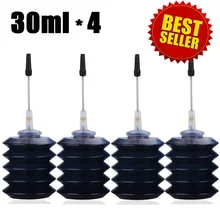 XIJIN 4 черные 30 мл струйные чернила для принтера комплект совместим с Canon Brother lexmark, Dell принтеры и универсальные все бренды