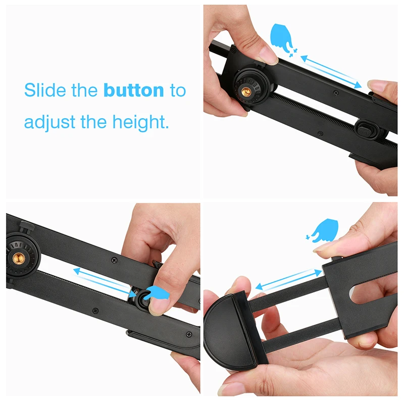  Ulanzi Tablet Stand Tripod with Phone Tablet Clamp Holder Mount Adapter for iPad/iPad Mini/iPad Air