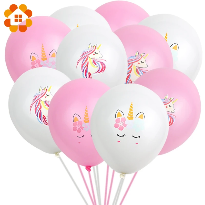 15/10 шт. Воздушные шары с единорогом из мультфильма конфетти воздушные свадебные