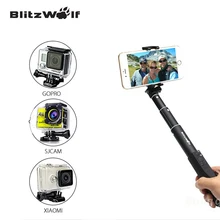 Blitzwolf nueva universal bluetooth selfi stick autofoto extensible monopie palo autofoto bluetooth para samsung para iphone 6 6 s plus