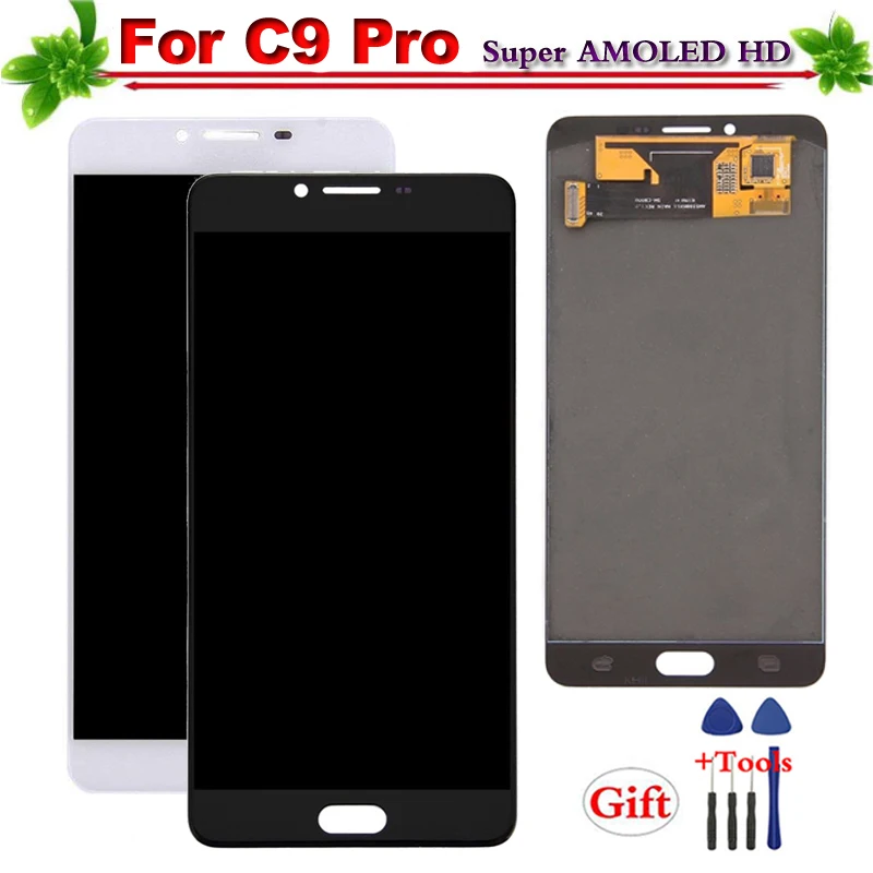 

6" for SAMSUNG Galaxy C9 Pro LCD Display C9000 Super Amoled Touch Screen Digitizer Assembly Replacement for Samsung C9 Pro LCD
