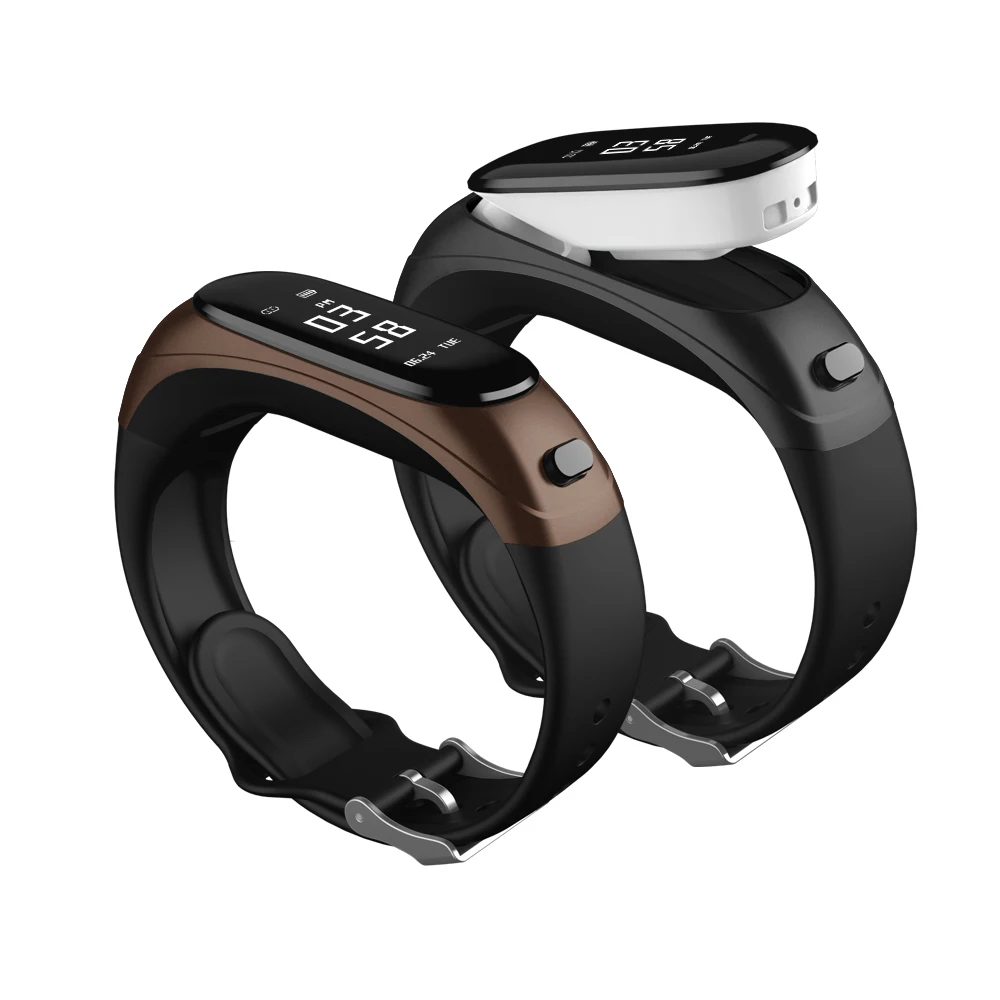 

V08 Smart Bracelet 2 In 1 Portable Bluetooth Earphone Blood Pressure