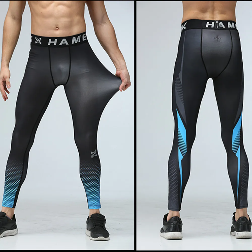 Мужские штаны для йоги, бега, Спортивные Компрессионные колготки, нижнее белье для фитнеса, спортзала, бега, баскетбола, футбола, тренировочные штаны, быстросохнущие