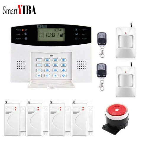 SmartYIBA Wireless Smart Home Security Russian/English Voice SMS Home Alarm System Home Burglar Security Alarm SmartYIBA Wireless Smart Home Security Russian/English Voice SMS Home Alarm System Home Burglar Security Alarm