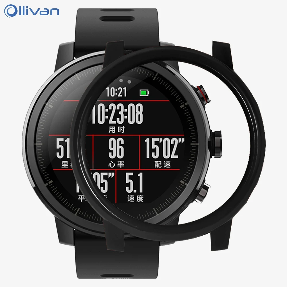 Ollivan PC чехлы для Xiaomi Huami AMAZFIT Stratos 2/2 s темп Смарт-часы цветной защитный чехол Аксессуары для Xiaomi AMAZFIT