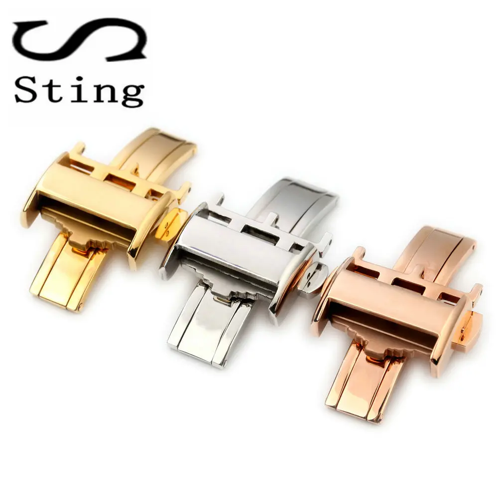 

Watch Strap Deployment Clasp for Longines Watches Accessories 18 MM 316L Solid Stainless Steel Watches Band Butterfly Clasp