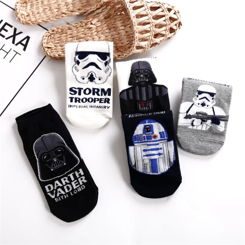

Cute cartoon socks ladies cotton socks star wars robot pattern fun student socks funny socks kawaii