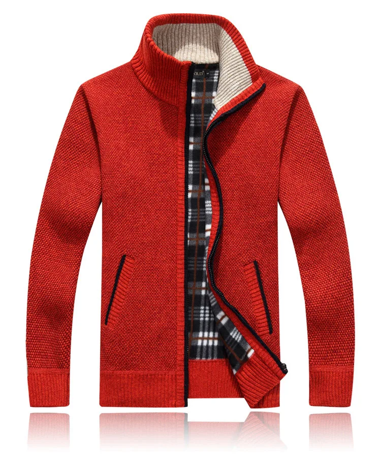 Новинка, мужской свитер, Осень-зима, пальто, мужской, толстый, искусственный мех, шерсть, мужской свитер, куртки, Повседневный, на молнии, трикотаж, размер M-3XL