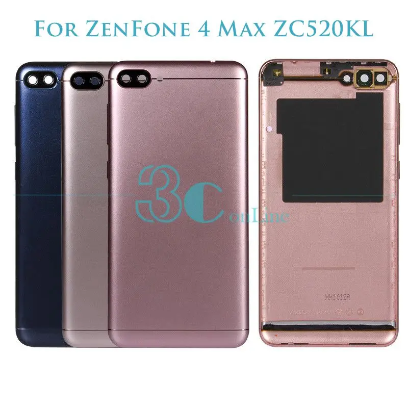 Для ZenFone 4 Max ZC520KL батарея задняя крышка корпус пластик PC + стекло камеры боковые