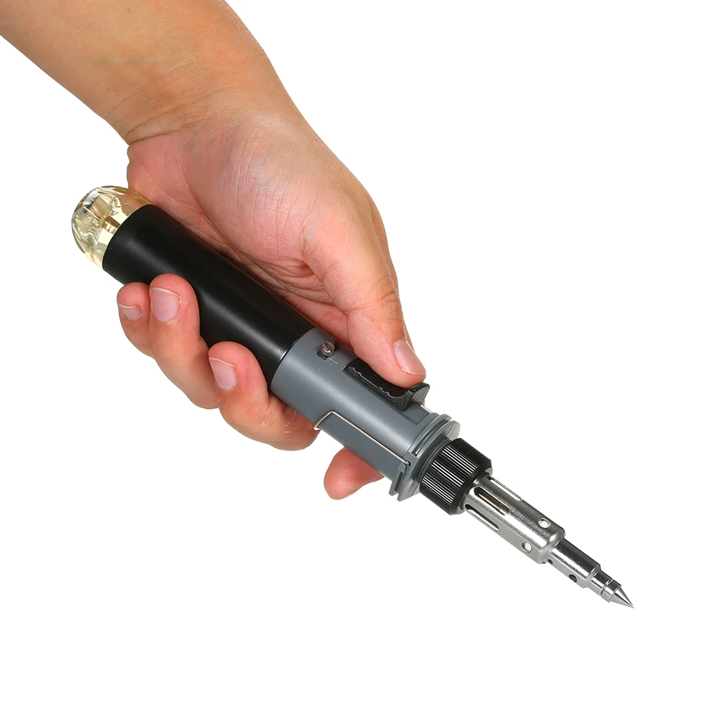 

Full Electronics Set Welding Tool 12 in 1 Soldering Iron Kit Car Repairing Gas Soldering Self-igniting Torch Outdoors / Grey
