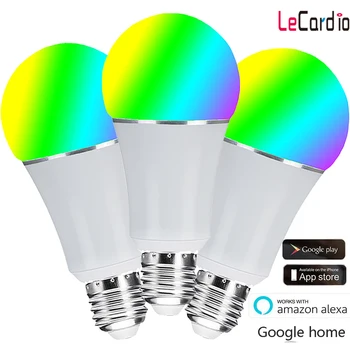 

3PC E27 Wifi LED Light Bulb Smart Home Lamp Dimmable Voice Remote Control Light Linkable Alexa Google Assistant Smart Bulb