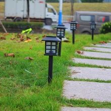 2 шт./лот Солнечный фонарь газон наружные лампы садовый фонарь на солнечных батареях вдоль дорожки, на участке Ретро Солнечный Подземный свет открытый сад