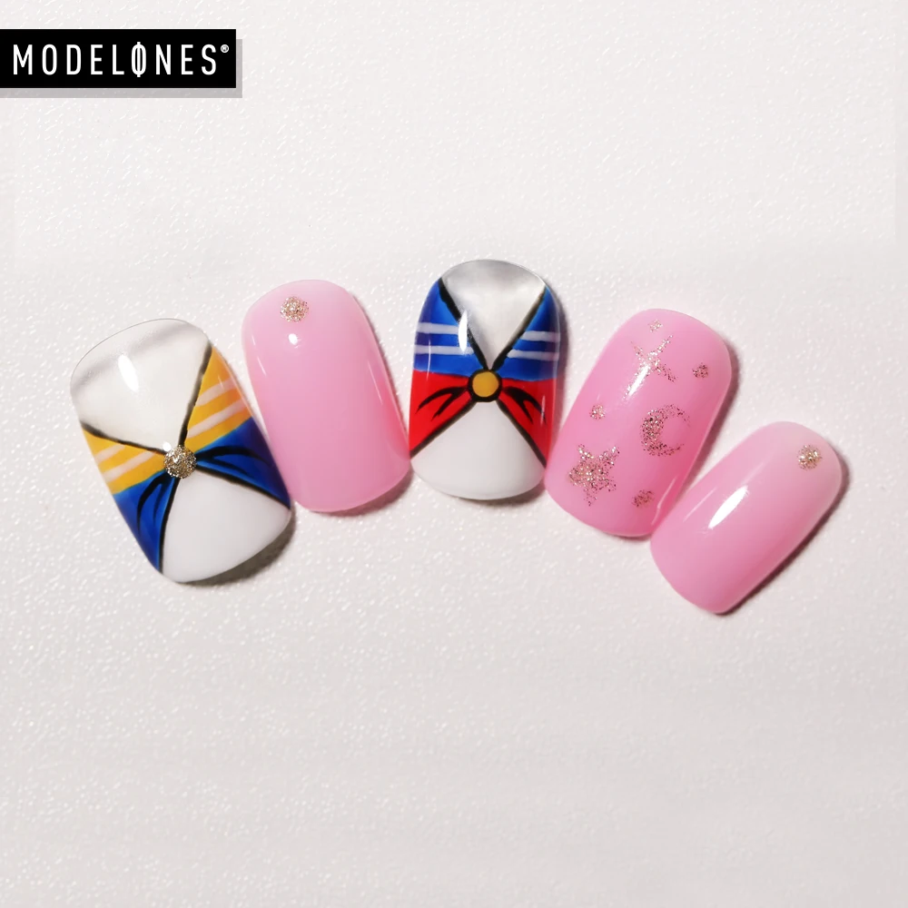 Modelones твердый гель 5 мл полуперманентный Гель-лак для Ногтей Стойкий Гель-лак для рисования Блестящий Блеск золотистый лак