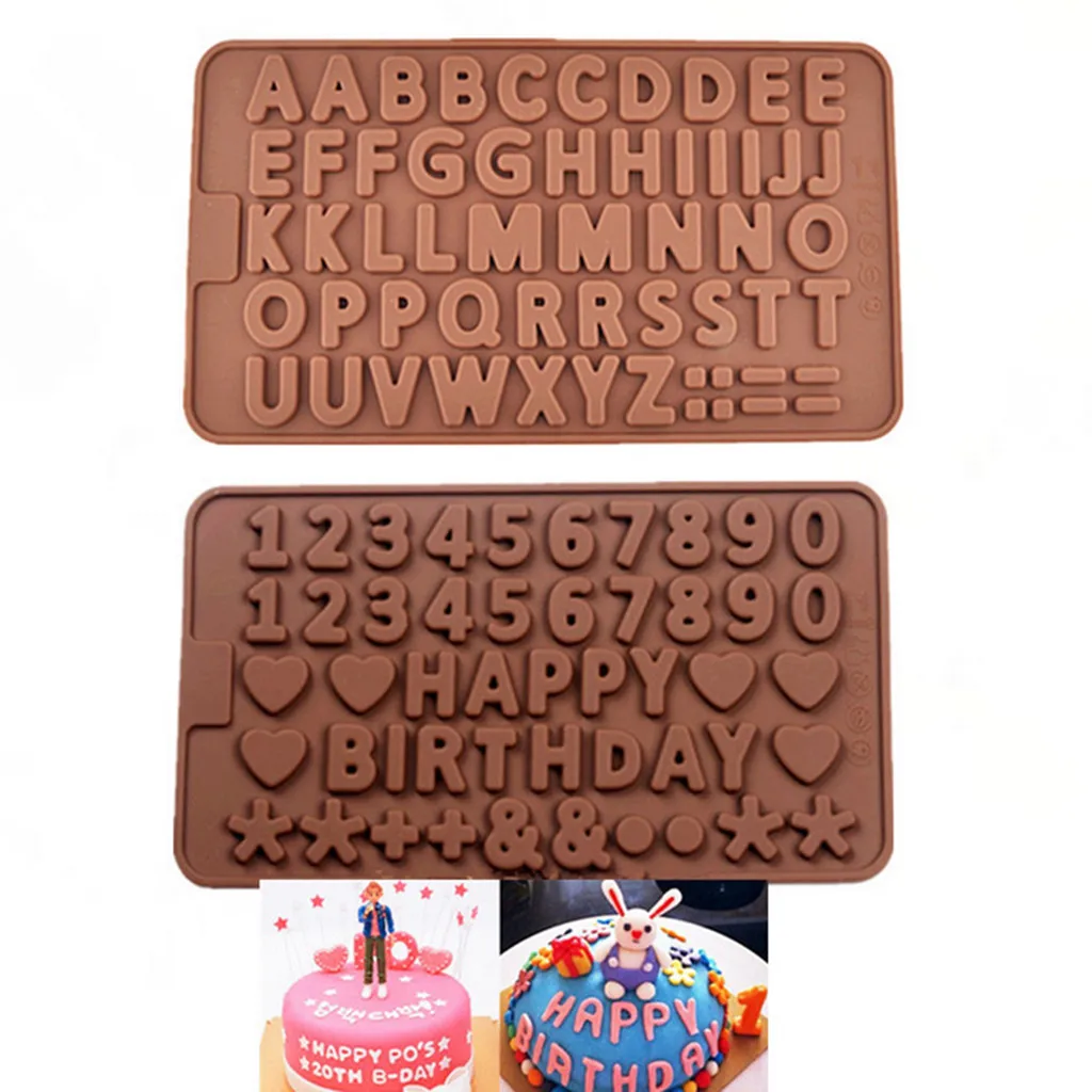 

DIY Family Home 2PC Silicone Fondant Mold Cake Decorating Chocolate Baking Mould Tool Cookie Biscuits Letter Shape Birthday Cake