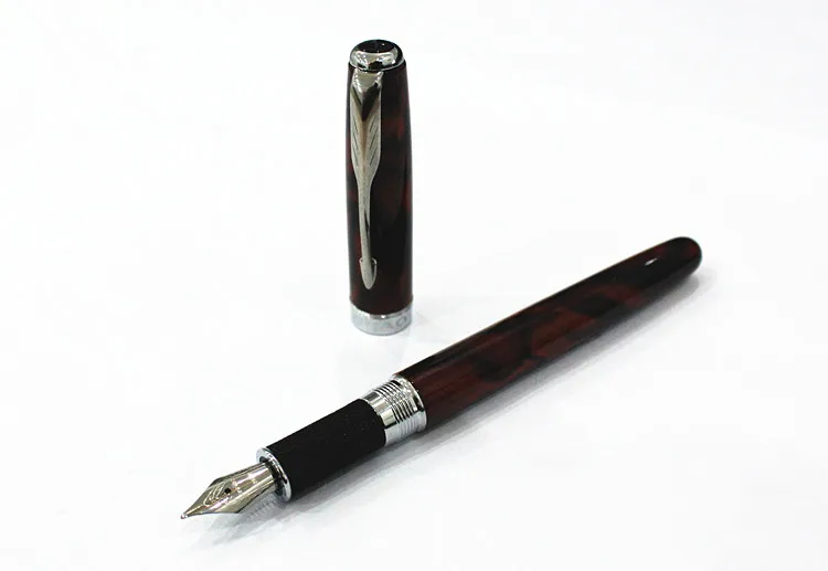 Jinhao 601 авторучка ручка металл 0,5 мм F Nib иридиевые чернила для письма ручки для студентов canetas школьные офисные принадлежности поршневой конвертор - Цвет: H